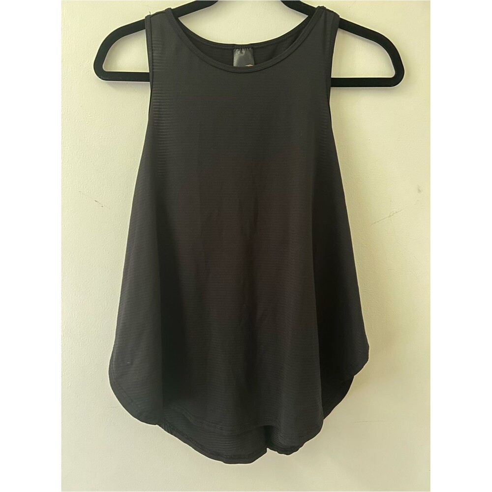 Avia Black mesh layered loose fit Tank top Small